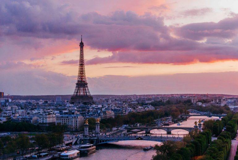 Paris at sunset